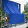 Home Tresor Tenda da Sole Tinta Unita per Esterno con Occhielli in Metallo | Telo Ombreggiante a Caduta per Balconi Resistente Lavabile Blu 140x300cm