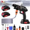 LTPAG Rondella ad alta pressione, 21 V, 60 bar, idropulitrice portatile a batteria, idropulitrice con 2 batterie, ugello multifunzione 3 in 1, tubo da 5 m, idropulitrice portatile per auto, terrazza