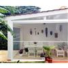 TENDAGGIMANIA Tenda da esterno impermeabile Antivento e Antipioggia Trasparente ERMETICA - Misura 250CMX200CM Tenda Crystal PVC con cassonetto, guide laterali antivento e 1 stecca Personalizzabile