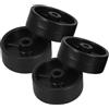Yardenfun 4 Pezzi Ruote Nere in Plastica Resistenti alle Intemperie per Riscaldatore a Gas da Esterno, Ruote Mobili per Griglia e Riscaldatore Patio