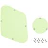 Banworks 3 Ply LP Backplate Cavity Cover e Control Switch Rear Plate Cover Set per Gibson Standard e Custom Les Paul LP JT/HGB-03 Mint Green