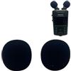 VIERYCIY Dead Cat - Manicotto antivento con filtro antipop per Tascam X6 X8, per cuffie, parabrezza, microfono, in schiuma, per Tascam X6 X8, colore: nero