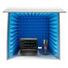 XUEMANSHOP Cabina vocale insonorizzata, 60x60 cm. Cabina vocale portatile con cotone fonoassorbente da 50 mm, per stanze di casa, stanze dei giochi (Blu)
