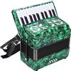 XUXHOU Fisarmonica a 22 Tasti, 8 Bassi, Strumento Musicale in Celluloide, Giocattolo per Spettacoli Home Stage, Eccellente qualità del Suono, Design Standard, Prestazioni Semplici e Flessibili,