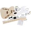 Rocktile Kit chitarra elettrica Hollowbody TL-style - kit fai-da-te con corpo semi-hollow, manico e tastiera in acero, 2 single-coil e hardware, finitura naturale