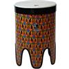 TOCA Nesting Drums Tom Tom Freestyle II (tamburi in PVC resistenti alle intemperie, per interni ed esterni, salvaspazio, leggeri, per l'educazione musicale e la terapia, diametro: 14), Tessuto Kente
