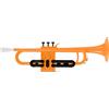 Classic Cantabile MardiBrass Tromba in ABS Plastica - Valvole Perinet - 510g leggera - Foratura: 11,6 mm - incl. Bocchino e Gigbag - arancione