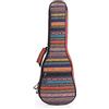 Surwin Borsa Ukulele Soprano Custodia Ukulele 21/23/26 Pollici con Imbottitura 10mm Cinghie Regolabile Maniglia per il Trasporto, Imbottitura Spessa e Custodia (21 Pollici,Boemia 2)