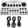 TREETDOBV Mixer Scheda Audio Dal Vivo, Mixer Intelligente per la Riduzione del Rumore, Mini Scheda Mixer Audio USB, Accessori Audio Musicali, Mixer Podcast, Mixer DJ Piccolo, Mixer Stereo per Registrazione in S