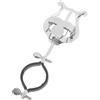 Generico Clip Di Spartiti Supporto Per Microfono Tenore Valvola Punto Sax Soprano In Marcia Leggio Pieghevole Lira Da Marcia Per Clarinetto Strumento Registratore Strumenti Metallo Silver