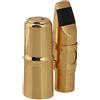 szzijia Golden color ottone sax bocchino con cappuccio legatura ancia per sassofono soprano in si bemolle sax 6#