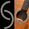 Inlaystickers per Chitarre Acustiche - Soundhole Rosette/Purfling - Spina di pesce RS-243HE