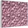 MuchoWow© Pannelli Fonoassorbenti 80x60 cm Decorativi Pannello Fonoassorbente Quadri Insonorizzanti Per Pareti Isolamento Acustico Decorativo Isolante Rosa - Lucido - Pietre