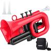 PAMPET DOLPHIN - Tromba tascabile in plastica Sib, tromba standard, per studenti, principianti, trombe in Sib (rosso)
