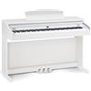 Classic Cantabile DP-50 WM Pianoforte digitale - 88 Tasti con tastiera pesata hammer action - Pianola musicale con USB, 32 polifonia, 14 voci, 3 pedali - Piano digitale per scuola - Bianco opaco