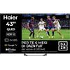 HAIER H43Q80FUX SMART TV QLED 43'' ULTRA HD 4K