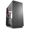 SHARKOON PURE STEEL RGB CABINET MIDI ATX TOWER FINESTRATO NERO