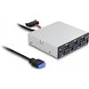 Delock Pannello frontale USB 5 Gbps da 35" 7x USB Tipo-A