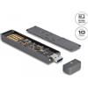 Delock Custodia esterna Delock per SSD M.2 NVMe PCIe o SSD SATA con connettore USB 10 G