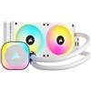 Corsair H100I Processore Raffreddatore ibrido 12 cm Bianco