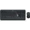 Logitech Advanced MK540 tastiera Mouse incluso USB AZERTY Belga Nero, Bianco