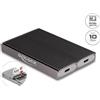 Delock Custodia doppia combo esterna USB Type-C per 2 x M.2 NVMe PCIe o SSD SATA