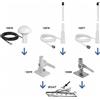 Navilock GNSS GALILEO GPS QZSS antenna marina 1575 MHz connettore BNC 28 dBi