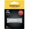 Intenso Chiavetta USB Intenso Jet Line Alluminio 256GB 3.2 Gen 1x1 Argento 3541492