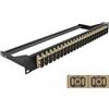 Delock Pannello patch in fibra ottica da 19" a 24 porte SC duplex beige