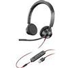 MediaMondo POLY Blackwire 3315 Auricolare Cablato A Padiglione Ufficio USB tipo A Nero