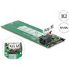 Delock Convertitore SATA 22 pin / SFF-8643 NVMe 1 x chiave M.2 M