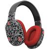 Celly x Keith Haring Cuffie Wireless, Auricolari Ergonomici con Iconico Pattern, Connessione senza Fili, Microfono Incorporato, Controlli Remoti e Autonomia di 6 Ore