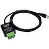 Exsys EX-1309-T Cavo USB 2.0 a RS-232 Nero