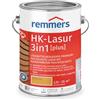 Remmers Vernice trasparente Acqua HK 3in1 rovere chiaro, 2,5 litri, vernice per legno, per recinzioni, copertura per auto, casette da giardino, impregnante + fondo + finitura in uno