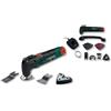 Parkside Utensile rotante multiuso senza fili, 12 V, tecnologia di oscillazione altamente versatile, unità nuda, per segare, tagliare, raschiare e levigare, nero/verde/rosso/argento