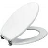 EFFE Sedile WC Universale in MDF, Copritavoletta sanitari standard, Sedile Copriwater universale con cerniere metalliche