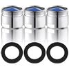 TopHomer 3 aeratori per rubinetto, 18 mm maschio in rame per risparmio idrico, parti di ricambio per bagno e cucina