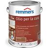 Remmers Olio curativo bangkirai, 5 litri, olio a decorativo base di solvente legno all'interno e all'esterno, idrorepellente, tonalità di colore brillanti, adatto per mobili da giardino e terrazze in legno