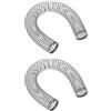 LT Easiyl 2 molle anti piega, diametro interno 16 mm, lunghezza 200 mm, in acciaio zincato, argento
