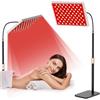 i-Venoya Red Light Therapy for Body, Infrared Light Therapy Panel Lamp with Stand, 660nm and 850nm Near Infrared LED Red Lights Therapy Device at Home for Face and Body