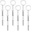 Simarro Kit di 6 mini cacciaviti per occhiali, cacciavite di precisione 3 in 1 in acciaio inox per riparazione di occhiali, telefono, elettronica, gioielli e orologi