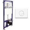Structio International Cassetta di Risciacquo per Vaso Sospeso Set Incl. Piastra di Azionamento e Angolo di Montaggio Elemento per WC