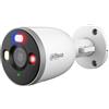 Dahua F5D-PV Telecamera di sorveglianza esterna con rilevamento AI e allarme deterrente, telecamera esterna con luce lampeggiante rosso-blu, visione notturna a colori 5 MP, protezione IP67