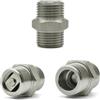 YEPENG 1/4 3/8 1/2 3/4 1 BSP Filettatura Esagonale Valvola di Ritegno Verticale Unidirezionale Acciaio Inox 304(Male to Male,1/4)
