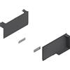 Blum Aventos HK Top - Set di tappi di copertura per Servo-Drive in plastica, colore: Grigio scuro
