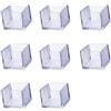 Zoyay Gommini Tappi Gambe Di Sedie Trasparente Silicone Antiscivolo Piedini Caps Gomma Quadrati Protector Pad per Mobili Tavoli Pavimenti Cuscini Covers-Quadrato (8pcs)_60 * 60mm