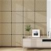 NEU.HOLZ Set di 16 Pannelli Murali 3D Fonoassorbenti 60x60 cm a Listelli Diagonali per Pareti Soffitti Moduli Decorativi Copertura 5,76 m² - Effetto Rovere Chiaro