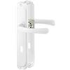 ERGO line MALMO guarnizione per porte classica, argento, maniglie per porte di stanze set di maniglie con piastra di copertura lunga, guarnizione per porte, maniglia