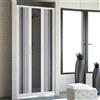 ROLLPLAST PINTO Porta da doccia in plastica PVC, 1200 mm Vergine con foro centrale
