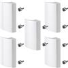 SOTECH 5 x SOTECH maniglia per porta balcone SEJA II alluminio bianco 85 x 40 x 20 mm maniglia per porta patio